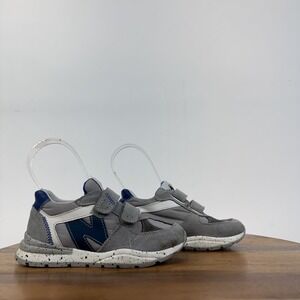 Little Kids Naturino‎ Zimmy Gray Leather Comfort Casual Sneakers Shoes Size 11 C